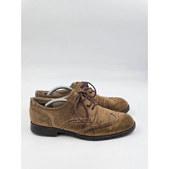 Sam Edelman womens Irving whiskey leather Brogue lace up oxfords size 8 - Picture 1 of 8